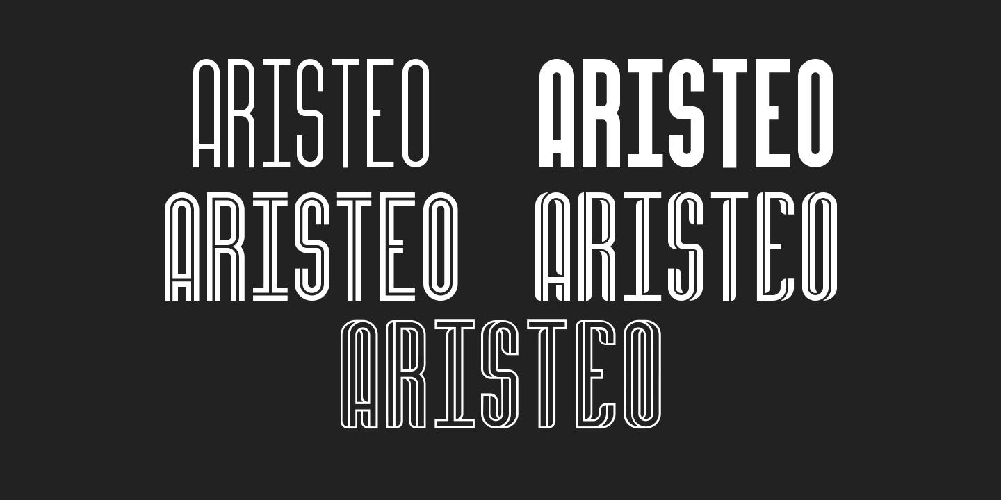 Example font Aristeo #5